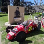 La presentación del auto eléctrico de la Escuela de Educación Secundaria Técnica N° 1 «Coronel Manuel Dorrego»